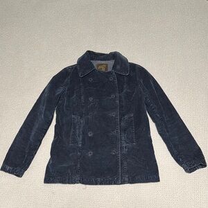 7 For All Mankind Black Pea Coat